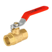 10 Pcs 1" FNPT Ball Valve, Red (Lead Free)