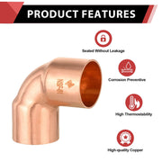 2" 90º Short Radius Copper Elbow