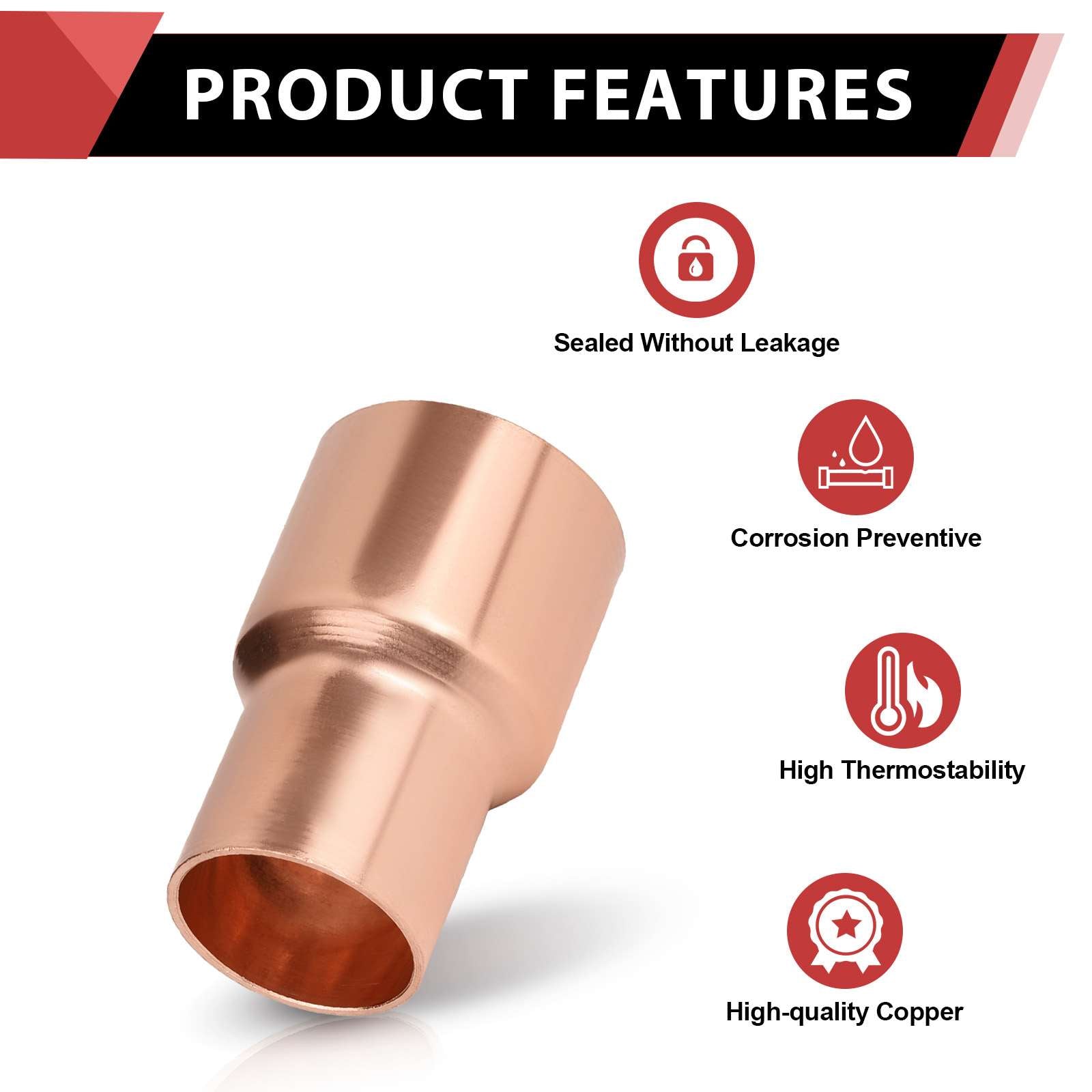 2" x 1-1/2" Copper Coupling