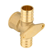 PEX-B Crimp 3/4" PEX x 3/4" PEX x 1/2" Drop Ear Tee (Lead Free)