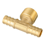PEX-B Crimp Male Tee 1/2" PEX x 1/2" PEX x 1/2" Male Tee (Lead Free)