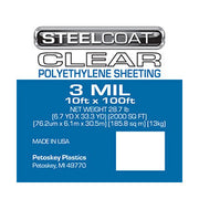 3 MIL Clear Plastic Sheeting - 10' X 100'