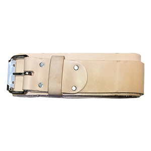 3" Wide Leather Belt with Roller Buckle - XXL