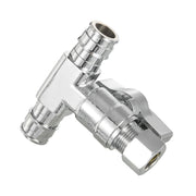 1/2" PEX Expansion x 1/2" PEX Expansion x 3/8" OD Compr. Tee Stop Valve, 1/4 Turn (Lead Free)