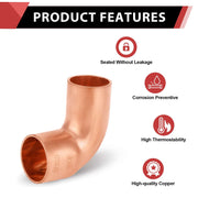 1/2" FTG x Copper 90° Street Elbow