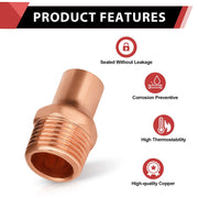2" C X MNPT Copper Male Adapter