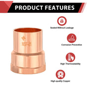 2" C X FNPT Copper Female Adapter