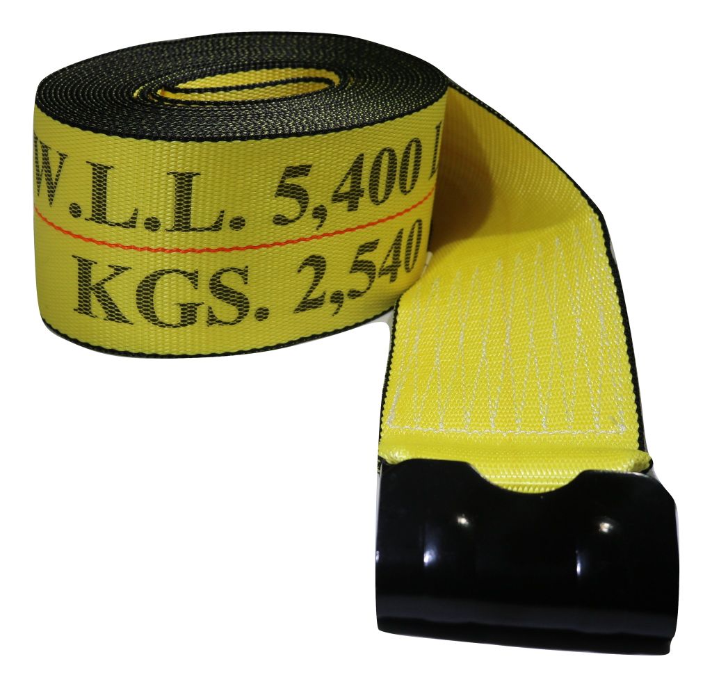 4" Winch Strap w/ Flat Hook | FLATBED STRAP