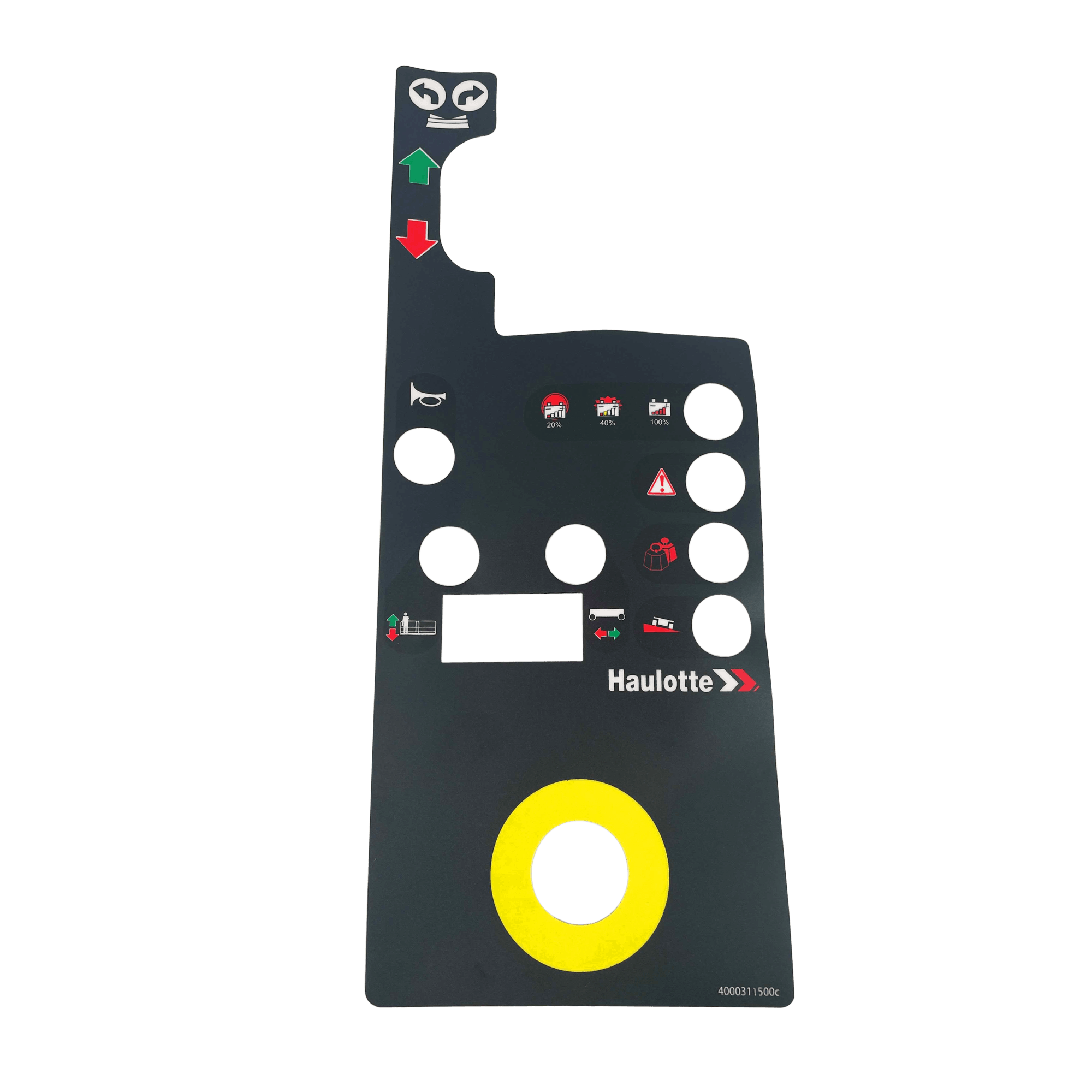 Haulotte Upper Control Box Label 4000311500