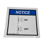 Haulotte Estop On Off Decal 4000420660