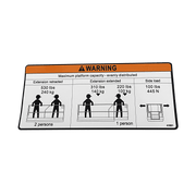 MEC Decal - Capacity 530 Lbs 41651