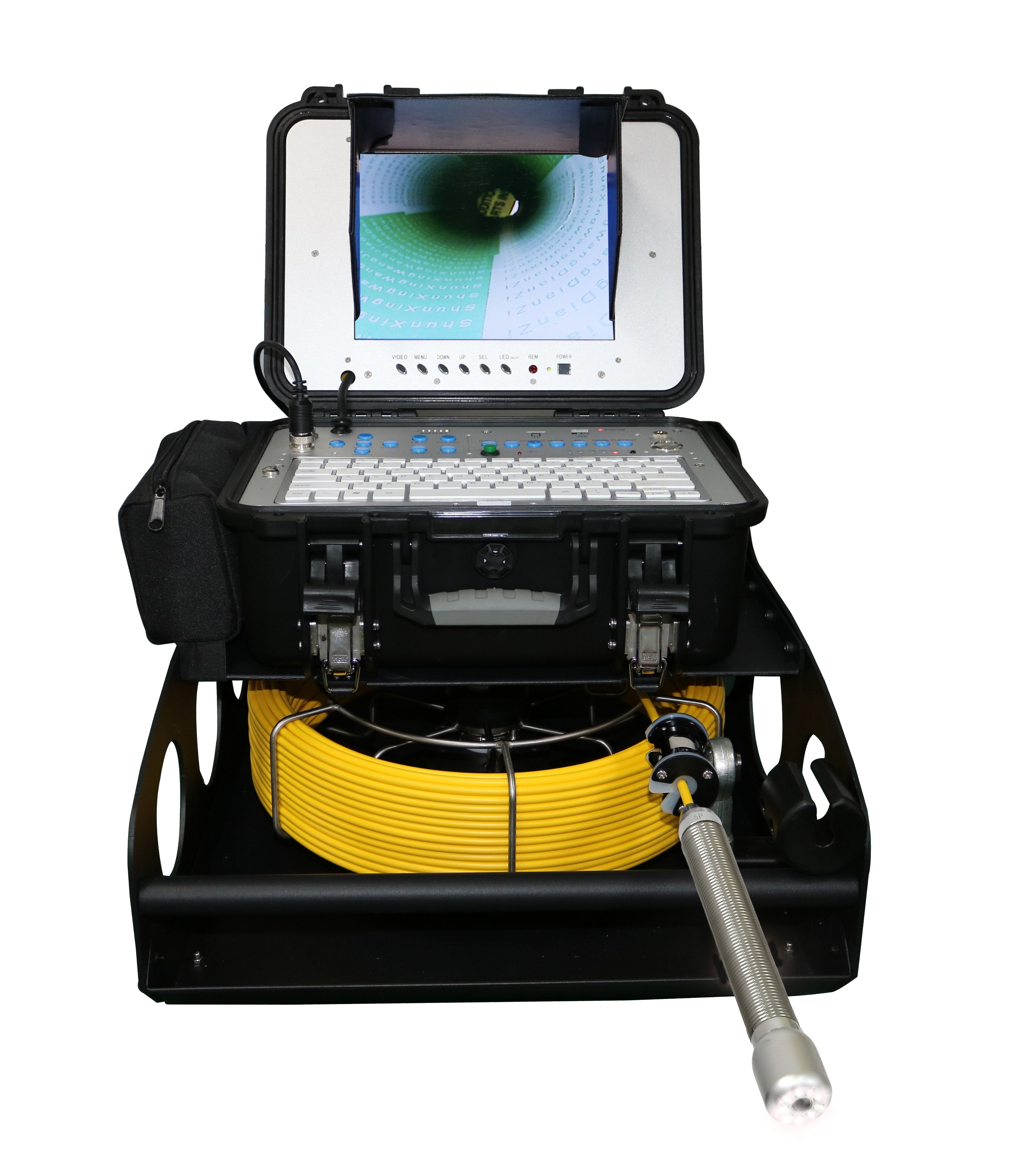 Series Portable Pipeline Inspection Camera With Catch Base Reel & 130 Ft. Cable
