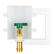 10 Pcs 1/2" Copper Press Inlet, Ice Maker Outlet Box, with Installed 1/4 Turn Ball Valve