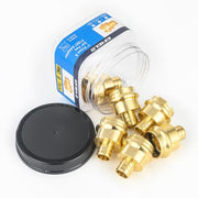 Pro 6-Pack 1" Press x 3/4" PEX Crimp Brass Adapter (Lead Free)