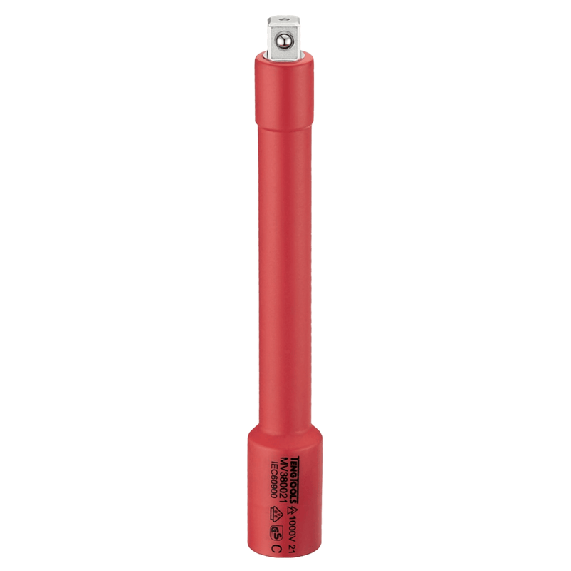 Teng Tools 3/8 Inch Drive 6 Inch Long 1000 Volt VDE Insulated Extension Bar | Electricians Tool | Insulated Tool | Electrical Tool | Socket Extension - MV380021