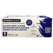 .45 MIL Plastic Drop Cloth 9' X 12' [6]