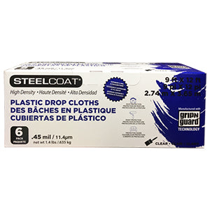 .45 MIL Plastic Drop Cloth 9' X 12' [6]