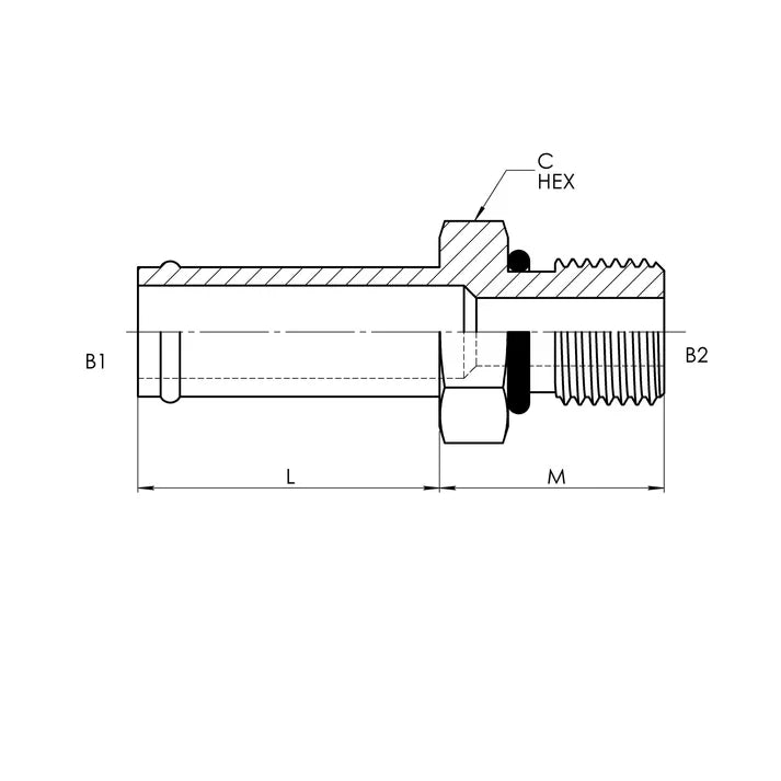 4604-04-06 | 04 HB - 06 MORB Straight, Carbon Steel