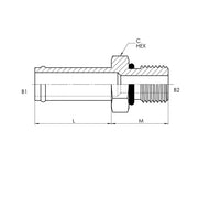 4604-04-04 | 04 HB - 04 MORB Straight, Carbon Steel