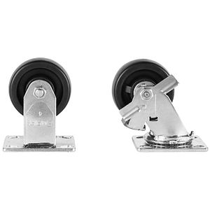 Jobsite Storage 4in Caster Set with Brakes - 495