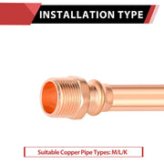 1/2" Press Copper x 3/4" Male Threaded Adapter (Lead Free)