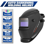 BILT HARD 110V MIG Welder, 135A Flux Core MIG/Lift TIG/Stick 3-in-1 Welding Machine with Auto Darkening Welding Helmet, Gloves, Welding Gun and 2lb Welding Wire, IGBT Inverter Welding Equipment Set