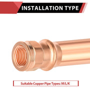 1" Press Copper x 3/4" Female Threaded Adapter (Lead Free)