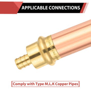 3/4" Press x 1/2" PEX Expansion Brass Adapter (Lead Free)