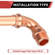 3/4" Copper Press Male Elbow (Lead Free)