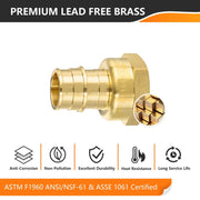 PEX A Expansion 3/4" PEX x 3/4" Female Threaded F1960 Adapter (Lead Free)