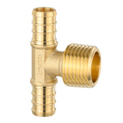 30 Pcs PEX-B Crimp Male Tee 1/2" PEX x 1/2" PEX x 1/2" Male Tee (Lead Free)