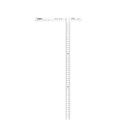 4 ft Johnson Level Aluminum Drywall T-Square w/ Extra-Thick Blade