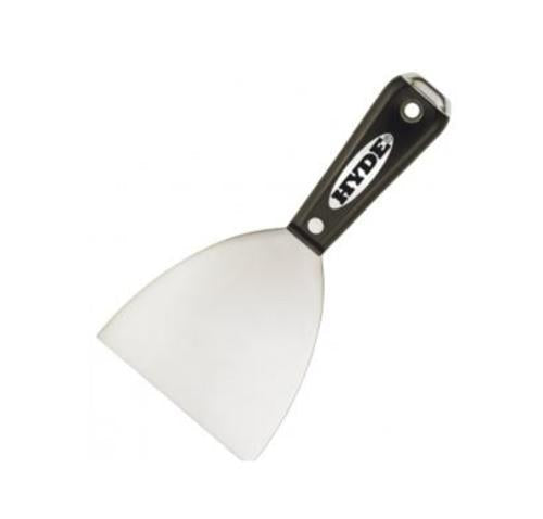 4 in HYDE Tools Flexible Black & Silver Stainless Steel Hammer Head Joint Knife