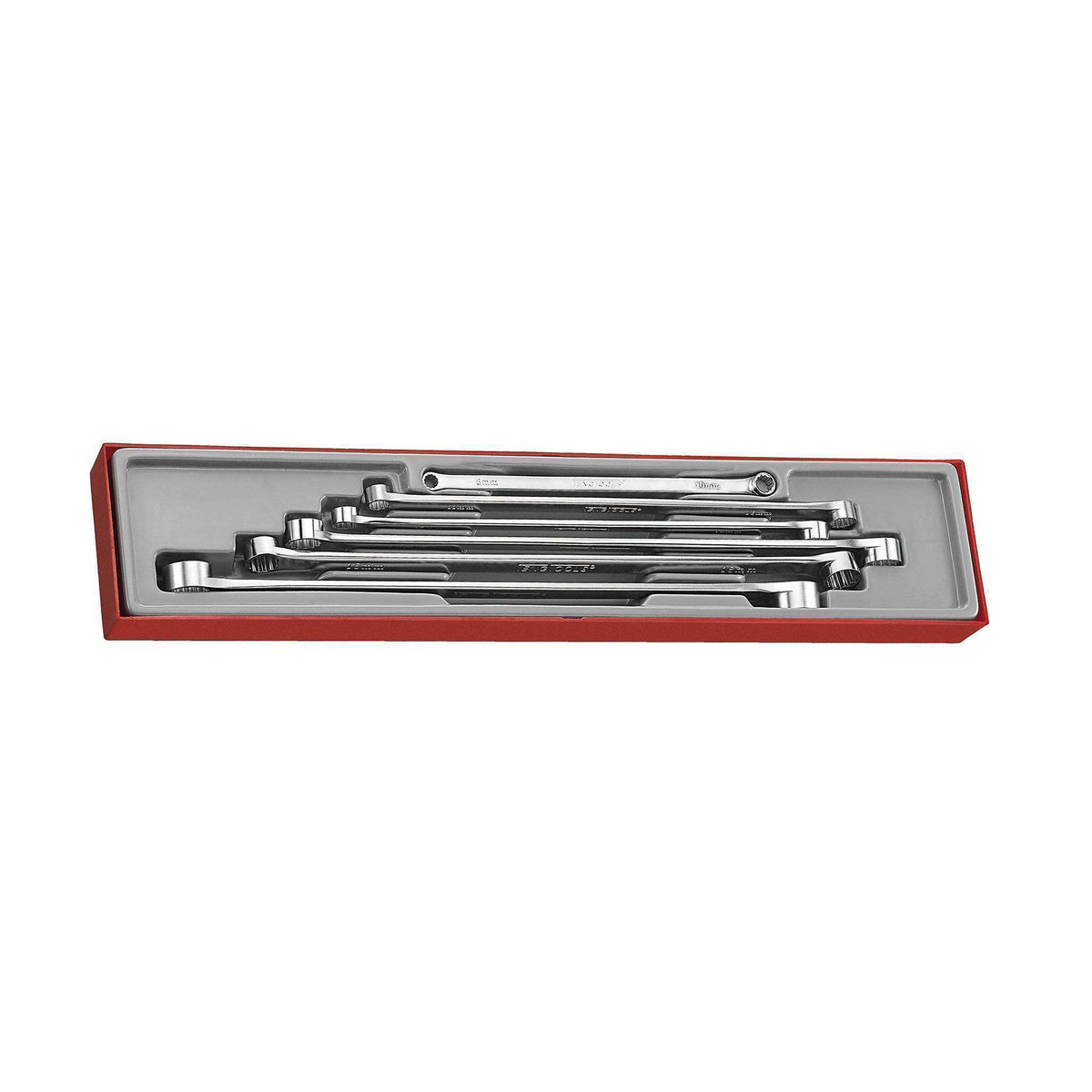 Teng Tools 6 Piece Extra Long Double Ring Box End Metric Wrench Set (8x10mm to 22x24mm) - TTXFLS06