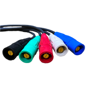 Cable #2 Banded 5 5' EISL Cable, M Camlock X Bare Pigtail 200 Amp 500-1202