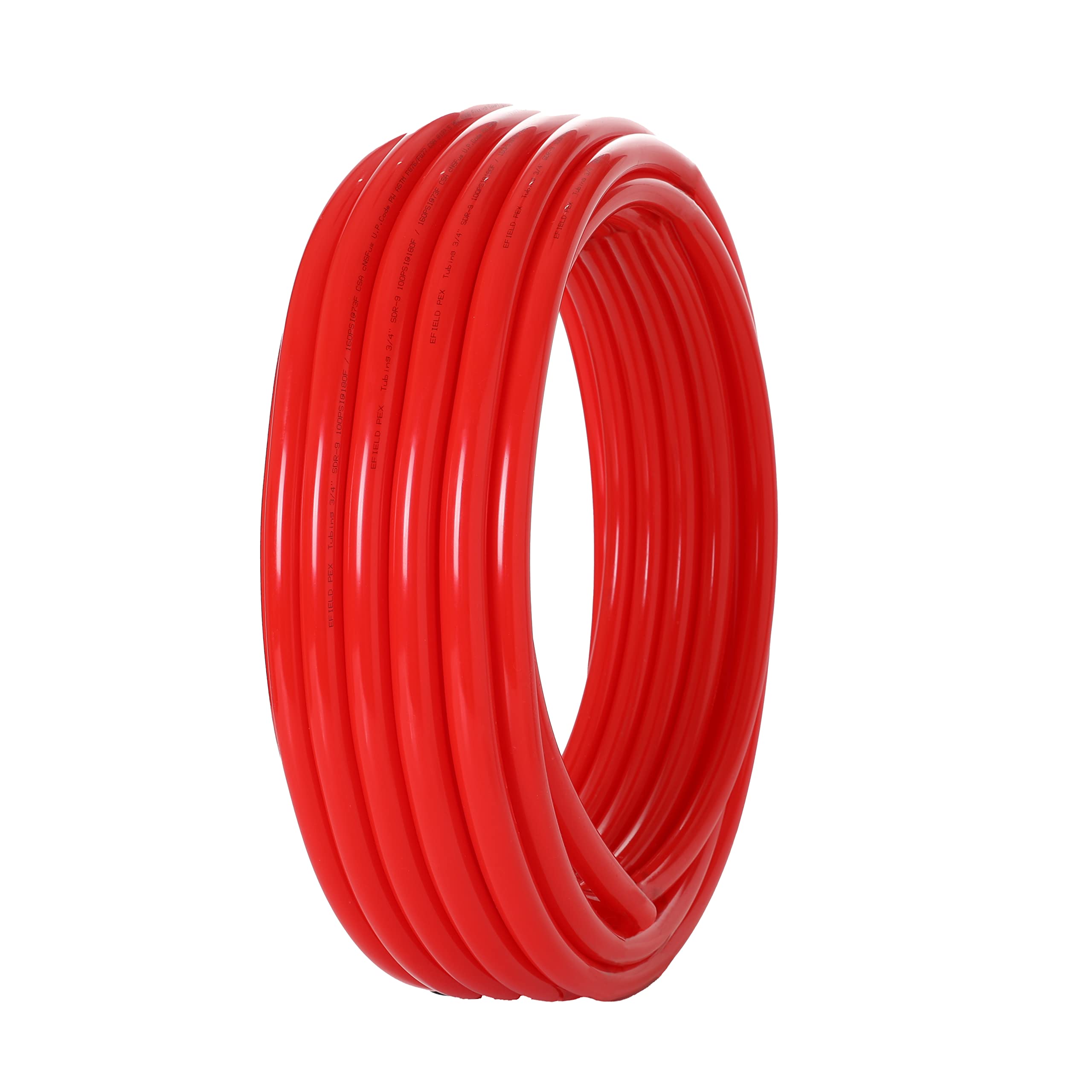 1/2" PEX-B Pipe 500ft Length Red Color with Oxygen Barrier (EVOH), NSF Certified for Potable Water and Heating Applications