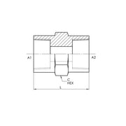 5000-08-04 | 08 FP - 04 FP Straight, Carbon Steel
