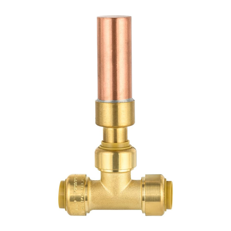 10 Pcs 1/2" Push Fit, Water Hammer Copper Arrestor Tee (MH-350)