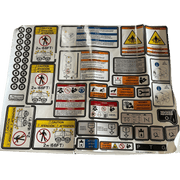 Wacker Neuson Safety Operation Label Sheet 5200022195