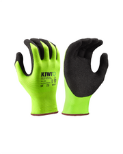 Kiwi PUD Palm Coated Stretch Polyester Knit Neon Grip Gloves [53200]