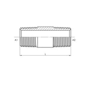 5404-N-06X6.000 | 06 MP X 6.000 Straight-Long, Carbon Steel