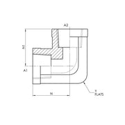 SS-5504-08-08 | 08 FP - 08 FP 90 Elbow, Stainless Steel