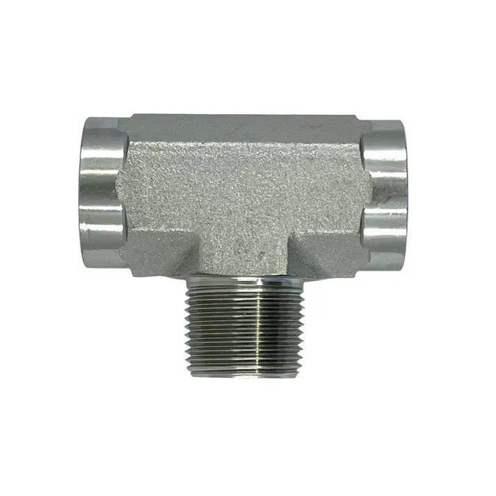 SS-5604-06-06-06 | 06 FP - 06 FP - 06 MP Tee, Stainless Steel