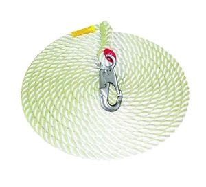 5/8" x 50 Ft Lifeline w/Double Locking Hook | 96805