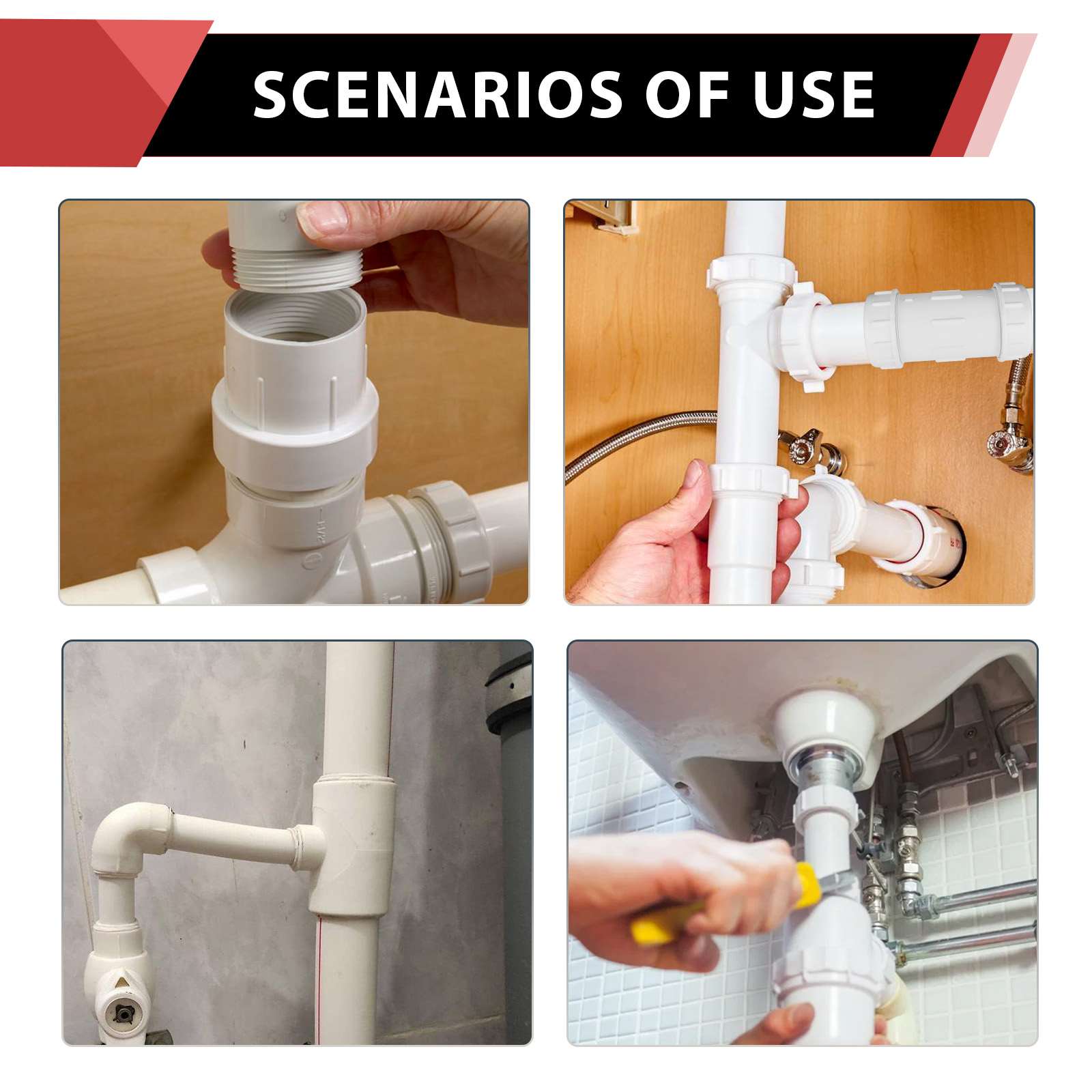 1/2" PVC Compression Coupling