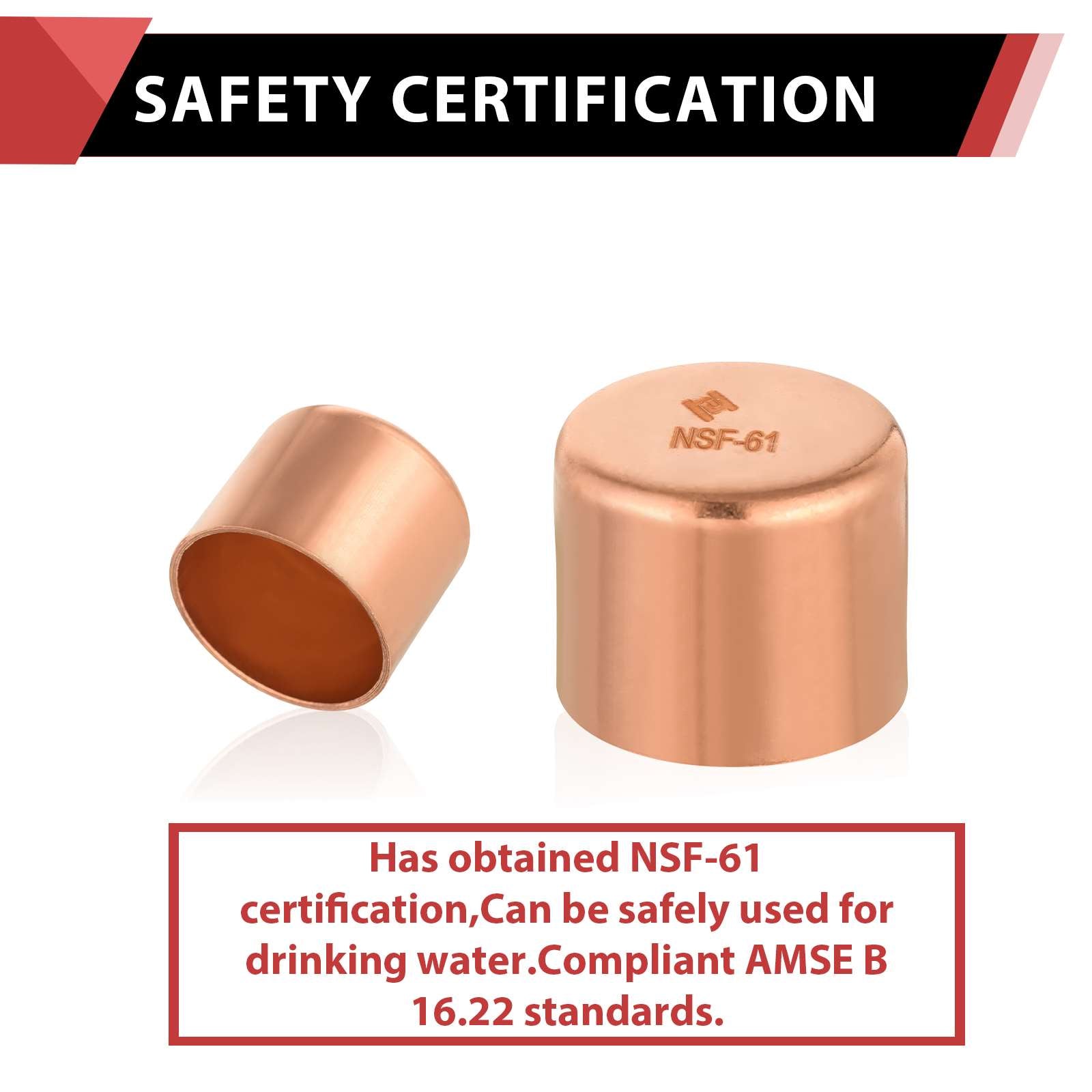 2" Solder Copper Pipe End Cap (Plug)