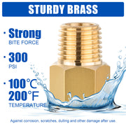3/8" M x 3/8" F NPT Connector