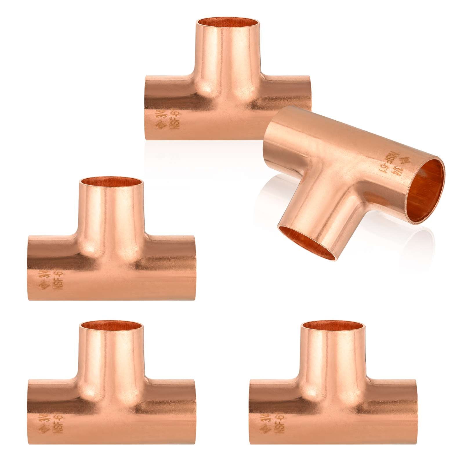 3/4" x 3/4" x 3/4" Copper Tee