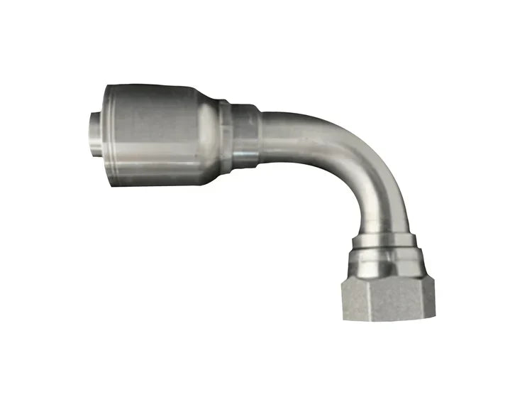600SF-FJX90-24-24 | Spiralfit , FEMALE JIC 90, 1-1/2" hose x 1-1/2" JIC; 6 Wire