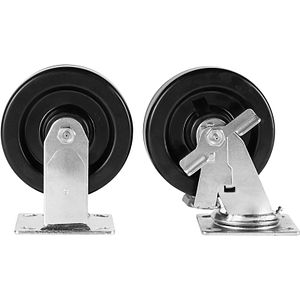 Jobsite Storage 6in HD Caster Set with Brakes - 600